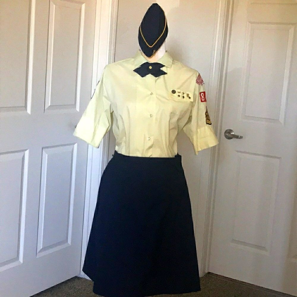 VINTAGE BOY SCOUTS DEN MOTHER UNIFORM BY AMERICA ST 4 Pc